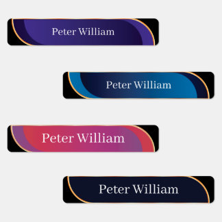 Anpassad namnfärgad Elegant - högskola Klistermärke