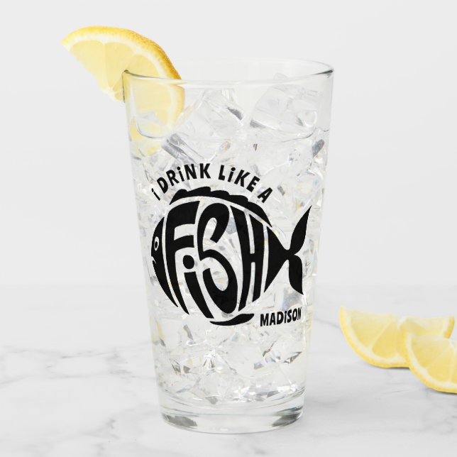 Anpassad namnfisk glaskopp (Framsida Ice)