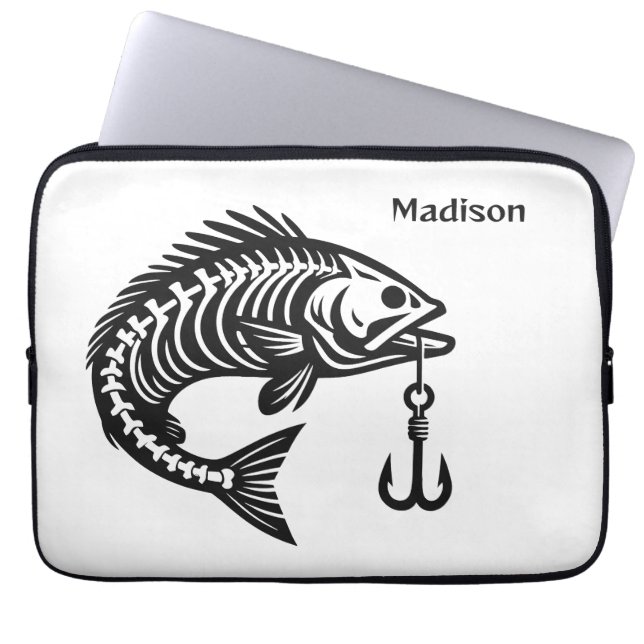 Anpassad namnfisk laptop fodral (Framsidan)