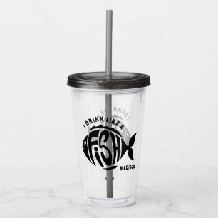 Anpassad namnfisk take away mugg