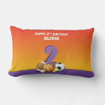 Anpassad namnflicka 2:a födelsedagssporten Bollar