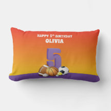 Anpassad namnflicka 5:e födelsedagsdagen Sports Bo