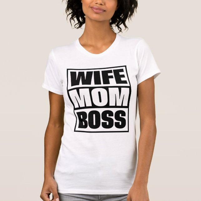 Anpassad namnfru - Mamma - Chef T Shirt (Framsida)
