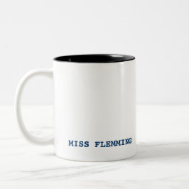 Anpassad namngåva för lärarbedömning Två-Tonad mugg