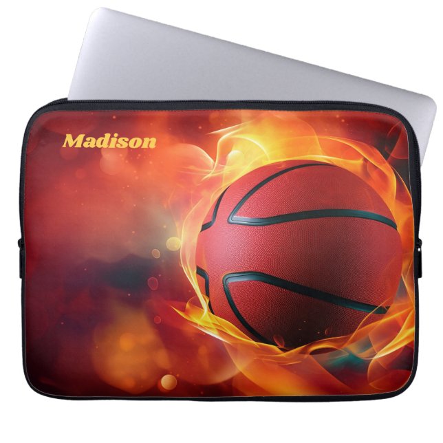 Anpassad namnlamning Basketball Laptop Fodral (Framsidan)