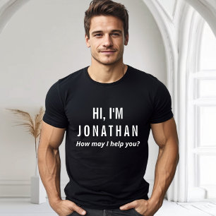 Anpassad namnlista Märkre Te för personal- och hän T Shirt