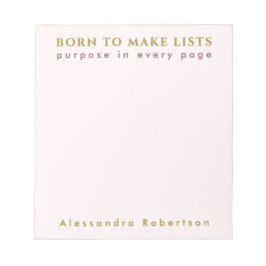 Anpassad namnlista Roligt Älskare Pastel Rosa Mini Anteckningsblock