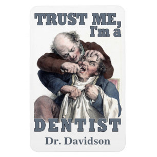 Anpassad namnmagnet DENTIST humor Magnet