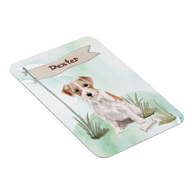 Anpassad namnmatchning av Jacken Russell Pet-Hund Magnet (Högersidan)