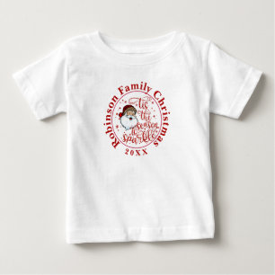 Anpassad namnmatchning för jultomten i familjen t shirt