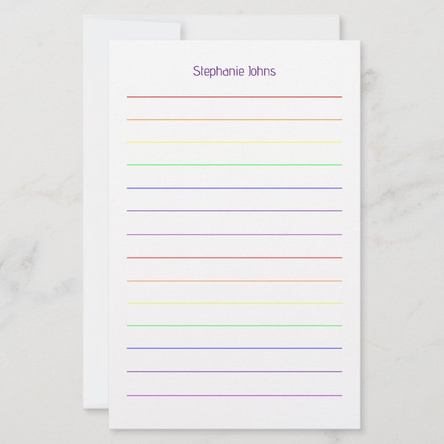 Anpassad namnmonogram Bröllopsdusch Bröllop Brevpapper (Framsida)