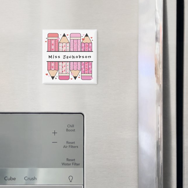 Anpassad namnpennlärare magnet (In Situ (Fridge))