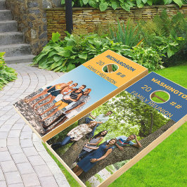 Anpassad namnplats och 2 återförening av fotofamil