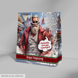 Anpassad namnpresentpåse Coolest Tomte Jul