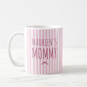 Anpassad namnrandmönster med båge kaffemugg