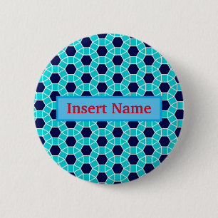 Anpassad Namnskylt Pin Knapp