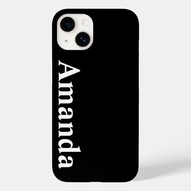 Anpassad namnstil modern elegant monogram. (Baksida)