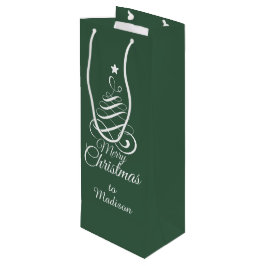 Anpassad namnstiliserad julgran presentväska