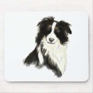 Anpassad namntext Gräns Collie Hund Pet Musmatta