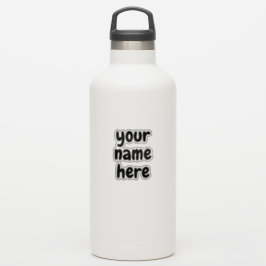 Anpassad namntext, tuggad, tuff klistermärken