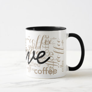 anpassad namntypografi mugg