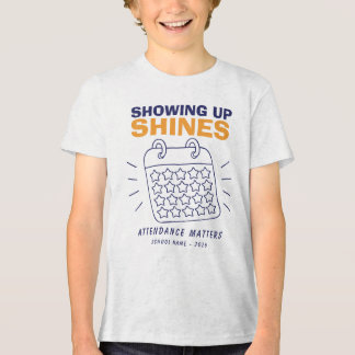 Anpassad närvaro lyser upp skolan t shirt