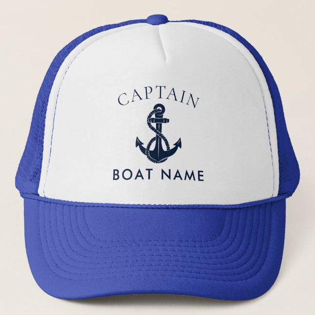 Anpassad nautisk kapten båtankare Swag Keps (Framsida)