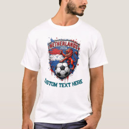 Anpassad Nederländerna National Fotboll Fan T Shirt