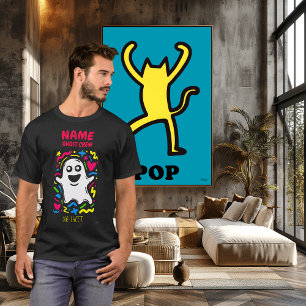 Anpassad Neon Spök Pop Art Inget Lakan Rolig Hallo T Shirt