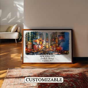 Anpassad New York City-väggkonst, New York-affisch Poster