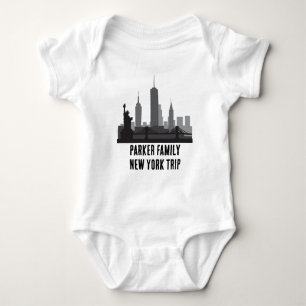 Anpassad New York Resa Skyline-Frihetsgudinnan T Shirt