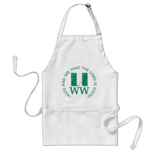 Anpassad NIGERIA Flagga MONOGRAM-skript Förkläde