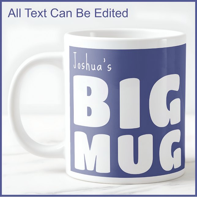 Anpassad Novelty Big Mugg Blue C49 Funny Jumbo Mugg (Skapare uppladdad)