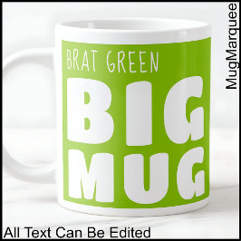 Anpassad Novelty Big Mugg Brat Grönt C24 Funny Jumbo Mugg
