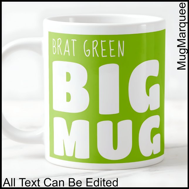 Anpassad Novelty Big Mugg Brat Grönt C24 Funny Jumbo Mugg (Skapare uppladdad)