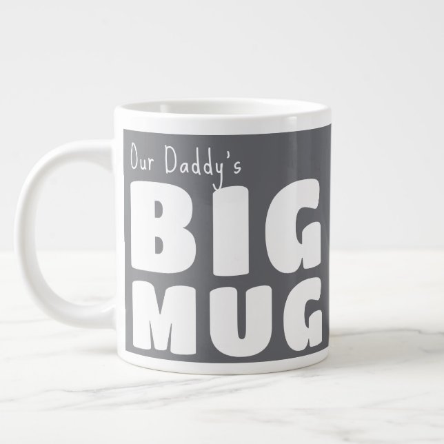 Anpassad Novelty Big Mugg Grått C19 Funny  Jumbo Mugg (Vänster)