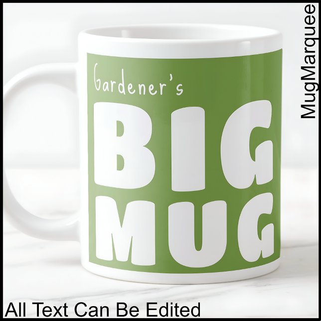 Anpassad Novelty för Big Mugg Grönt C111 - praktis Jumbo Mugg (Skapare uppladdad)