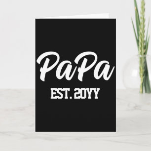Anpassad Ny Pappa Est År Pappa Personlig Gåva  Kort