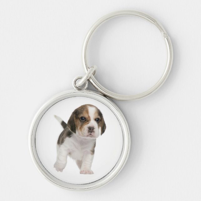 Anpassad nyckelring med Beagle-valp (Framsidan)