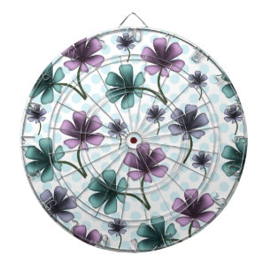 Anpassad och personlig blomsterdesign darttavla
