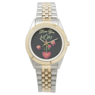 Anpassad och personlig blomsterpresent till mors d armbandsur