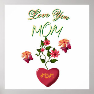 Anpassad och personlig blomsterpresent till mors d poster