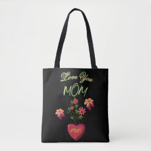 Anpassad och personlig blomsterpresent till mors d tygkasse