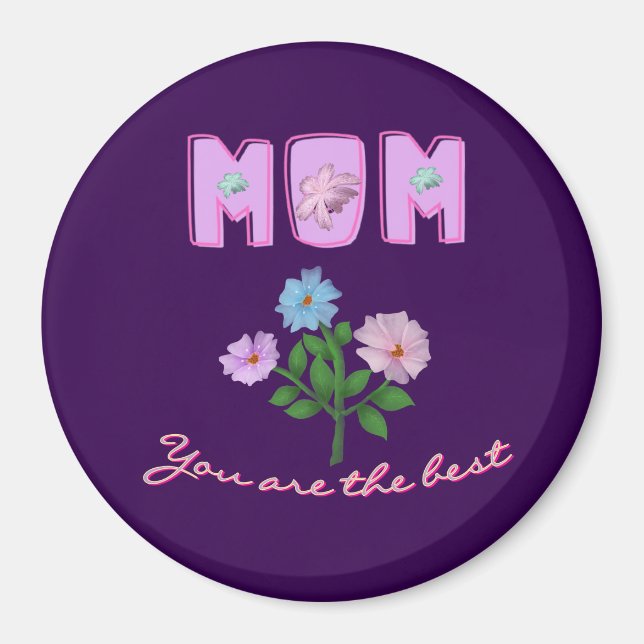 Anpassad och personlig mors dagsgåva  magnet (Framsidan)