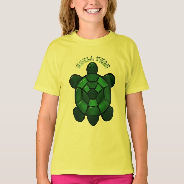 Anpassad och personlig Söt Sköldpadda T Shirt (Framsida)