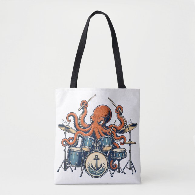 Anpassad Octopus Trumdesign Tygkasse (Framsida)