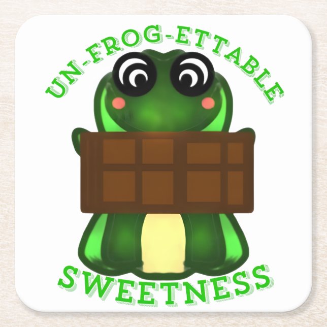 Anpassad Ofrogbar Söt Frö Gift T-Shirt Underlägg Papper Kvadrat (Framsidan)