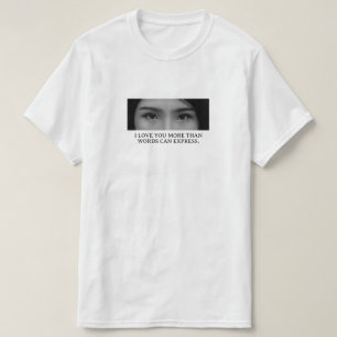 Anpassad ögonbild & namn Helt personlig T Shirt