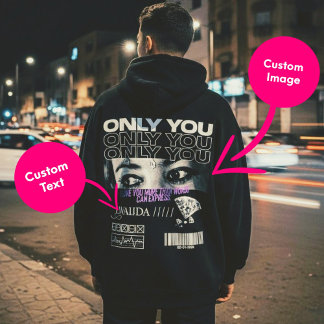 Anpassad ögonbild & namn | Personlig Hoodie