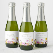 Anpassad Oliv Rosa Akvarell Blommig Bröllopsdusch